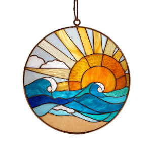 Stained Glass Suncatcher V3 Vinyl Car Decal Sticker – Waterproof & UV-Resistant 3.4133333333333336"