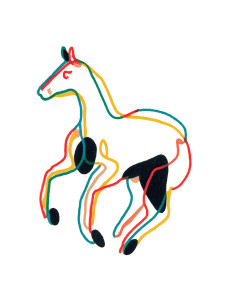 Prancing Horse Vinyl Car Decal Sticker – Waterproof & UV-Resistant 8.213333333333333"
