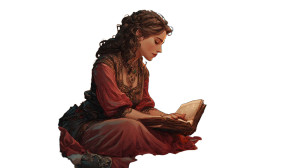 Fantasy Storyteller Vinyl Car Decal Sticker – Waterproof & UV-Resistant 2.72"