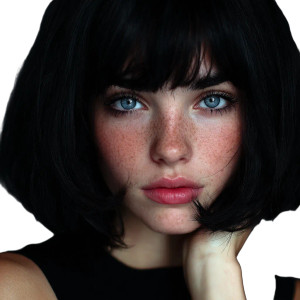 Black Haired Girl V2 Vinyl Car Decal Sticker – Waterproof & UV-Resistant 3.4133333333333336" Black Haired Girl V2 Vinyl Car Decal Sticker – Waterproof & UV-Resistant 3.4133333333333336"
