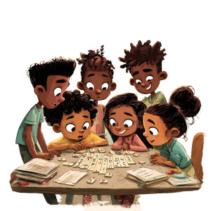 Kids Solving Puzzle Vinyl Car Decal Sticker – Waterproof & UV-Resistant 6.826666666666667"