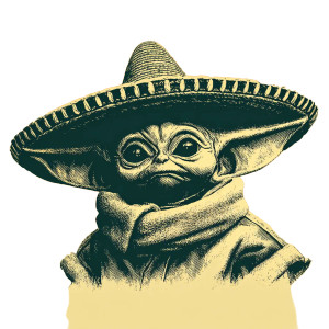 Baby Yoda Sombrero Vinyl Car Decal Sticker – Waterproof & UV-Resistant 3.4133333333333336" Baby Yoda Sombrero Vinyl Car Decal Sticker – Waterproof & UV-Resistant 3.4133333333333336"