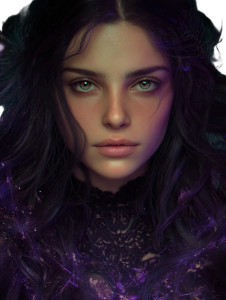 Dark Fantasy Enchantress V2 Vinyl Car Decal Sticker – Waterproof & UV-Resistant 4.1066666666666665"