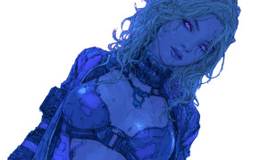 Cyberpunk Female V8 Vinyl Car Decal Sticker – Waterproof & UV-Resistant 2.8266666666666667"