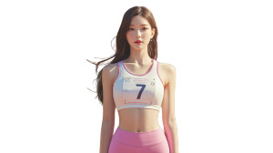 Korean Track Athlete V2 Vinyl Car Decal Sticker – Waterproof & UV-Resistant 5.4