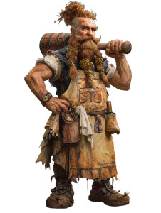 Dwarf Bartender V4 Vinyl Car Decal Sticker – Waterproof & UV-Resistant 4.1066666666666665"