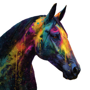 Rainbow Horse Vinyl Car Decal Sticker – Waterproof & UV-Resistant 3.4133333333333336" Rainbow Horse Vinyl Car Decal Sticker – Waterproof & UV-Resistant 3.4133333333333336"