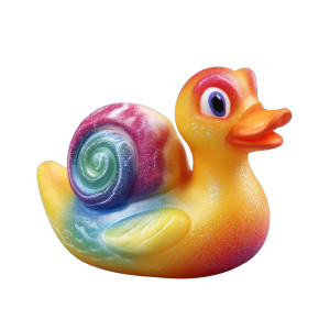 Colorful Snail Duck Vinyl Car Decal Sticker – Waterproof & UV-Resistant 3.4133333333333336"
