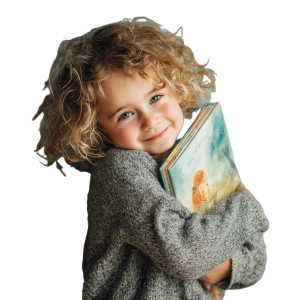 Happy Toddler Reading Vinyl Car Decal Sticker – Waterproof & UV-Resistant 3.4133333333333336"
