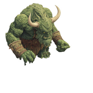 Giant Green Demon Vinyl Car Decal Sticker – Waterproof & UV-Resistant 3.4133333333333336"