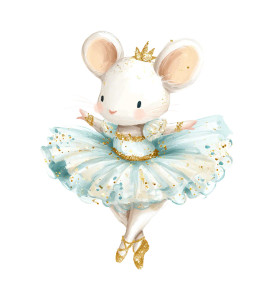 Ballerina Mouse V3 Vinyl Car Decal Sticker – Waterproof & UV-Resistant 3.733333333333333