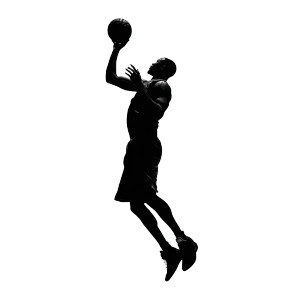 Basketball Player Silhouette V3 Vinyl Car Decal Sticker – Waterproof & UV-Resistant 3.4133333333333336"
