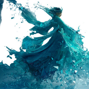 Water Sculpture Woman Vinyl Car Decal Sticker – Waterproof & UV-Resistant 6.826666666666667"