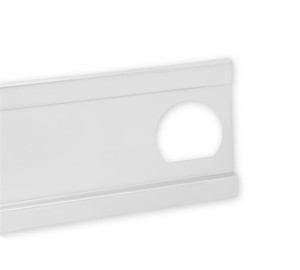 Holley Classic Trucks Grille Molding 06-118 Center Grille Molding For Left Side Dual Headlight; Silver; Anodized Aluminum; With Mounting Hardware