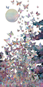 Mystical Butterfly Swarm Vinyl Car Decal Sticker – Waterproof & UV-Resistant 5.12"