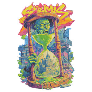 Evil Genius Hourglass V2 Vinyl Car Decal Sticker – Waterproof & UV-Resistant 6.826666666666667"