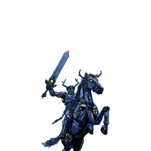 Mythical Centaur Warrior Vinyl Car Decal Sticker – Waterproof & UV-Resistant 3.4133333333333336"