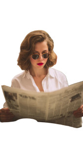 Café Reader Vinyl Car Decal Sticker – Waterproof & UV-Resistant 4.8533333333333335"