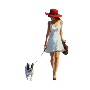 Evening Stroll V2 Vinyl Car Decal Sticker – Waterproof & UV-Resistant 6.826666666666667"