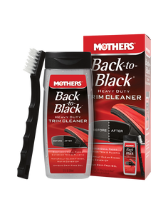 Mothers Plastic Polish 06141 Back To Black; 12 Ounce Bottle With Trim Brush; Single Mothers Plastic Polish 06141 Back To Black; 12 Ounce Bottle With Trim Brush; Single