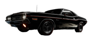Muscle Car Render Vinyl Car Decal Sticker – Waterproof & UV-Resistant 5.4