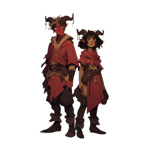 Tiefling Teenagers Vinyl Car Decal Sticker – Waterproof & UV-Resistant 3.4133333333333336"