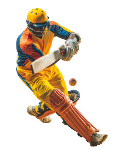 Cricket Player Swing V4 Vinyl Car Decal Sticker – Waterproof & UV-Resistant 8.213333333333333"