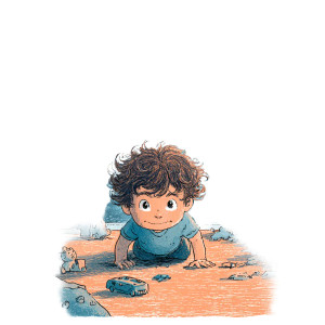 Mischievous Toddler Chaos Vinyl Car Decal Sticker – Waterproof & UV-Resistant 3.4133333333333336"