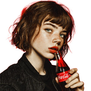 Girl Drinking Coke Vinyl Car Decal Sticker – Waterproof & UV-Resistant 3.4133333333333336" Girl Drinking Coke Vinyl Car Decal Sticker – Waterproof & UV-Resistant 3.4133333333333336"