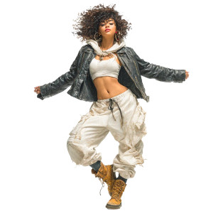 Bold Teen Girl Vinyl Car Decal Sticker – Waterproof & UV-Resistant 3.4133333333333336"