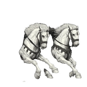 Four Horsemen Apocalypse V8 Vinyl Car Decal Sticker – Waterproof & UV-Resistant 3.4133333333333336"