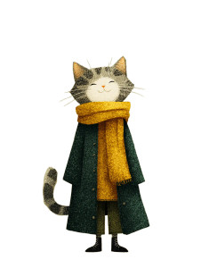 Anthropomorphic Tabby Cat Vinyl Car Decal Sticker – Waterproof & UV-Resistant 4.1066666666666665"