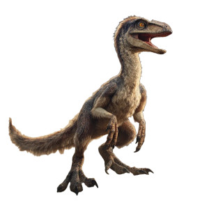 Feathered Velociraptor Roaring V2 Vinyl Car Decal Sticker – Waterproof & UV-Resistant 3.4133333333333336"
