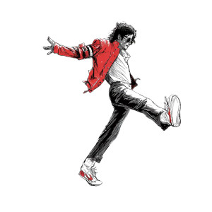 Moonwalking Mj Vinyl Car Decal Sticker – Waterproof & UV-Resistant 3.4133333333333336"