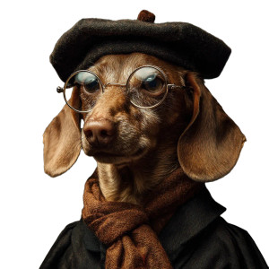 Graduating Dachshund Vinyl Car Decal Sticker – Waterproof & UV-Resistant 6.826666666666667"