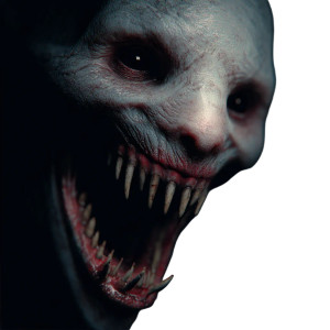 Creepy Face Vinyl Car Decal Sticker – Waterproof & UV-Resistant 3.4133333333333336"