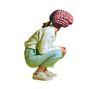 Brain Woman Crouching Vinyl Car Decal Sticker – Waterproof & UV-Resistant 3.4133333333333336" Brain Woman Crouching Vinyl Car Decal Sticker – Waterproof & UV-Resistant 3.4133333333333336"