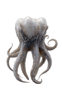 Tentacle Molar Vinyl Car Decal Sticker – Waterproof & UV-Resistant 4.4