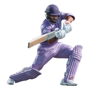 Dynamic Cricket Player Vinyl Car Decal Sticker – Waterproof & UV-Resistant 6.826666666666667"