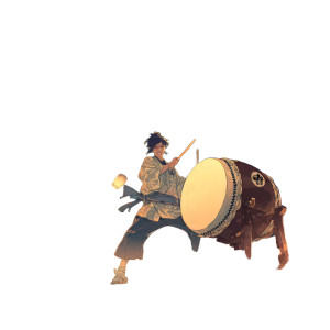 Taiko Drummer Festival Vinyl Car Decal Sticker – Waterproof & UV-Resistant 6.826666666666667"