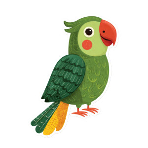 Cute Parrot Sticker Vinyl Car Decal Sticker – Waterproof & UV-Resistant 3.4133333333333336" Cute Parrot Sticker Vinyl Car Decal Sticker – Waterproof & UV-Resistant 3.4133333333333336"