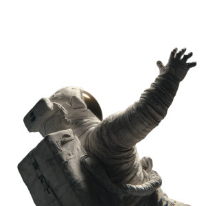 Astronaut Reaching Moon Vinyl Car Decal Sticker – Waterproof & UV-Resistant 3.4133333333333336"