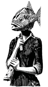 Appalachian Fish Mask Vinyl Car Decal Sticker – Waterproof & UV-Resistant 9.706666666666667"