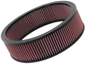 Enhance Horsepower with K&N Air Filter | Washable Red Cotton Gauze | 14" x 4" Round