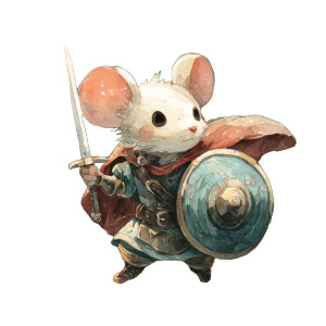 Mouse Warrior V5 Vinyl Car Decal Sticker – Waterproof & UV-Resistant 6.826666666666667"