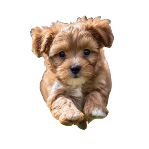 Brown Baby Puppy Vinyl Car Decal Sticker – Waterproof & UV-Resistant 3.4133333333333336"