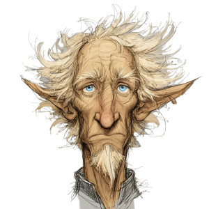 Elf-Like Male Vinyl Car Decal Sticker – Waterproof & UV-Resistant 3.4133333333333336"