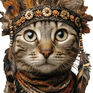 Bohemian Cat Vinyl Car Decal Sticker – Waterproof & UV-Resistant 3.4133333333333336" Bohemian Cat Vinyl Car Decal Sticker – Waterproof & UV-Resistant 3.4133333333333336"