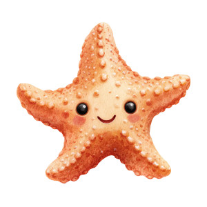 Cute Starfish Clipart V2 Vinyl Car Decal Sticker – Waterproof & UV-Resistant 6.826666666666667"