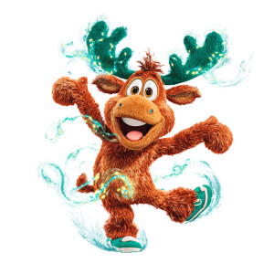 Cartoon Moose Mascot Vinyl Car Decal Sticker – Waterproof & UV-Resistant 6.826666666666667"